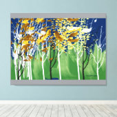 Toile Feuilles volants (Insitu (Plancher de Bois))