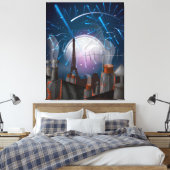 Toile Feux d'artifice à Paris (Insitu(Chambre))