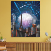 Toile Feux d'artifice à Paris (Insitu(Salon))