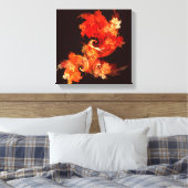 Toile Feux de danse Abstraits Noir et blanc (Insitu(Chambre))