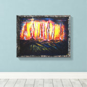 Toile Feux de fourrage (Insitu (Plancher de Bois))