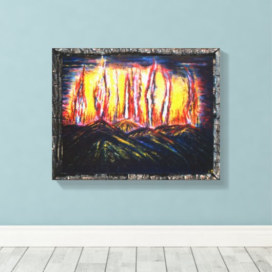 Toile Feux de fourrage (Insitu (Plancher de Bois))