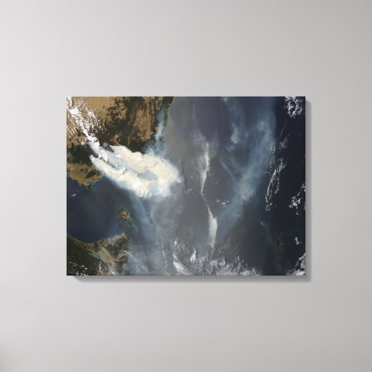 Toile Feux et fumée dans le sud-est de l'Australie (Recto)