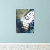 Toile Feux et fumée en Géorgie et en Floride (Insitu (Plancher de Bois))