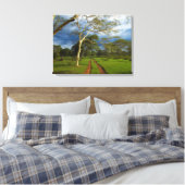 Toile Fever Tree (Acacia Xanthophloea) sur Dirt Track (Insitu(Chambre))