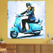 Toile "Fiamma" "Corsa Elegante" - Élégante balade (Insitu(Salon))