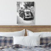 Toile FIAT 500 voiture en noir et blanc (Insitu(Chambre))