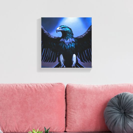 Toile Fierce Crystal Eagle – Wild Spirit Canvas Art (Insitu(Salon))