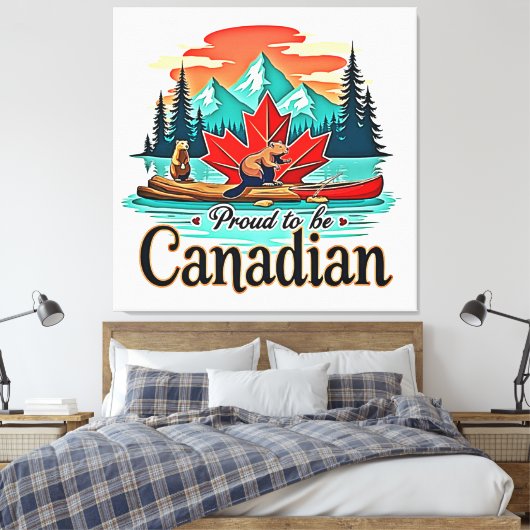 Toile Fière d'être canadienne (Insitu(Chambre))