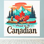 Toile Fière d'être canadienne (Insitu (Plancher de Bois))