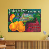 Toile Fierté de la rivière Pear Crate LabelLocke, CA (Insitu(Salon))