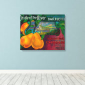Toile Fierté de la rivière Pear Crate LabelLocke, CA (Insitu (Plancher de Bois))