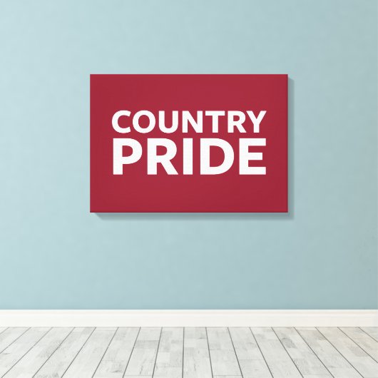 Toile Fierté du pays (Insitu (Plancher de Bois))