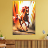 Toile Fiery Running Horse – Dynamic Energy Art (Insitu(Salon))
