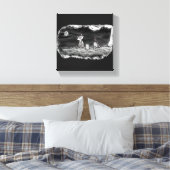 Toile Fig & Blinky Graveyard Stretched Canvas Print (Insitu(Chambre))