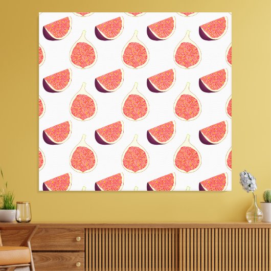 Toile Fig mauve : motif coloré (Insitu(Salon))