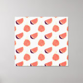 Toile Fig mauve : motif coloré (Recto)