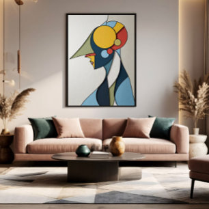 Toile Figure Abstraite dynamique