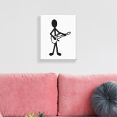 Toile Figure de bâton guitariste (Insitu(Salon))
