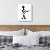 Toile Figure de bâton guitariste (Insitu(Chambre))
