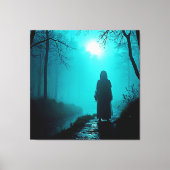 Toile Figure de fantôme dans Haunted Woods Design (Recto)