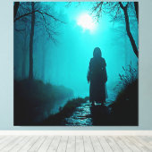 Toile Figure de fantôme dans Haunted Woods Design (Insitu (Plancher de Bois))