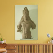 Toile Figure de Lord Vishnu, Mathura (grès rouge) (Insitu(Salon))
