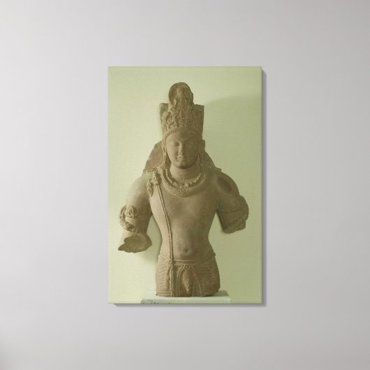 Toile Figure de Lord Vishnu, Mathura (grès rouge) (Recto)