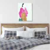 Toile Figure de mode debout - Pointe Polka haut (Insitu(Chambre))