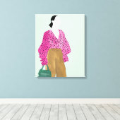 Toile Figure de mode debout - Pointe Polka haut (Insitu (Plancher de Bois))