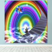 Toile Figure de mystère au Stargate interdimensionnel (Insitu (Plancher de Bois))