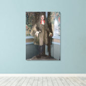 Toile Figure de tableau fictif d'un homme, c.1690 (Insitu (Plancher de Bois))