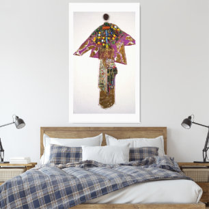 Toile Figure élégante avec perles