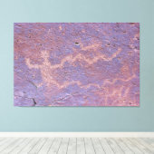 Toile Figure masculine Petroglyphe (Insitu (Plancher de Bois))