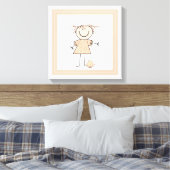Toile Figure mignonne fille (Insitu(Chambre))