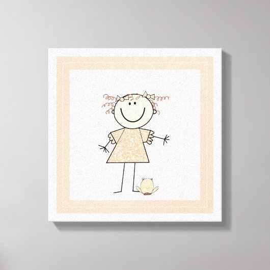 Toile Figure mignonne fille (Recto)