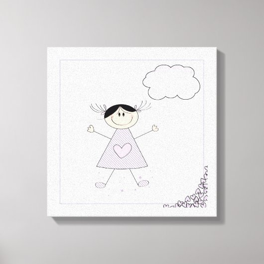 Toile Figure mignonne fille (Recto)