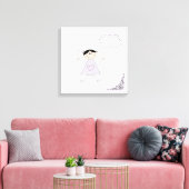 Toile Figure mignonne fille (Insitu(Salon))