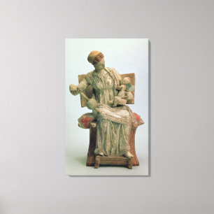 Toile Figurine d'Aphrodite jouant avec l'eros