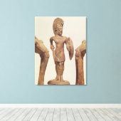 Toile Figurine d'un guerrier, c.490 av. (Insitu (Plancher de Bois))