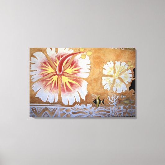 Toile Fiji, art mural. (Recto)