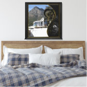 Toile Filigree Abstrait d'or noir (Insitu(Chambre))