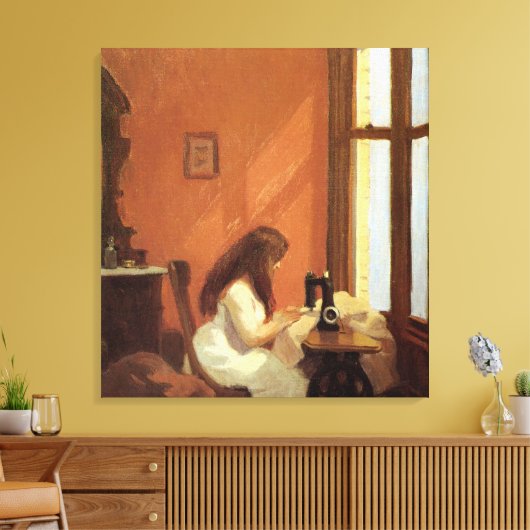Toile Fille À La Machine À Coudre, Edward Hopper (Insitu(Salon))