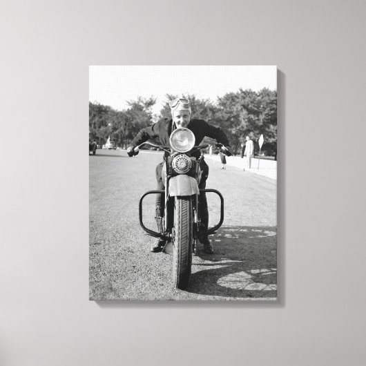 Toile Fille à moto, 1937 (Recto)