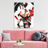 Toile Fille asiatique_Kimmo_SaMario_Styles (Insitu(Salon))