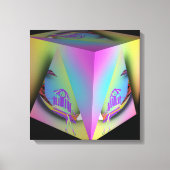 Toile Fille assise dans un cube pyramidal (Recto)