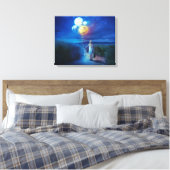 Toile Fille avec ballons Chemin Aimer Notre planète sur (Insitu(Chambre))