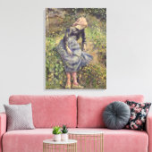 Toile Fille avec bâton, 1881 (Insitu(Salon))