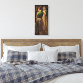 Toile Fille avec châle vert (par Joseph DeCamp) (Insitu(Chambre))