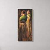 Toile Fille avec châle vert (par Joseph DeCamp) (Recto)